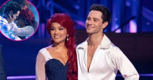 تشرح جين تران لماذا لم تقبل هي وساشا فاربر من DWTS في نهاية رقصة ديزني الليلية (حصريًا)
