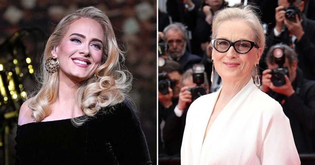 أديل تخبر ميريل ستريب أنها تحبها في عرض لاس فيجاس – بينما ترتدي زي “الموت أصبح لها”