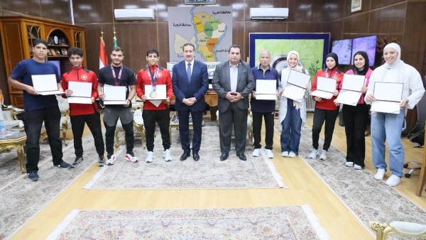 محافظ المنوفية يكرم عددًا من المتميزين رياضيا من أبناء المحافظة