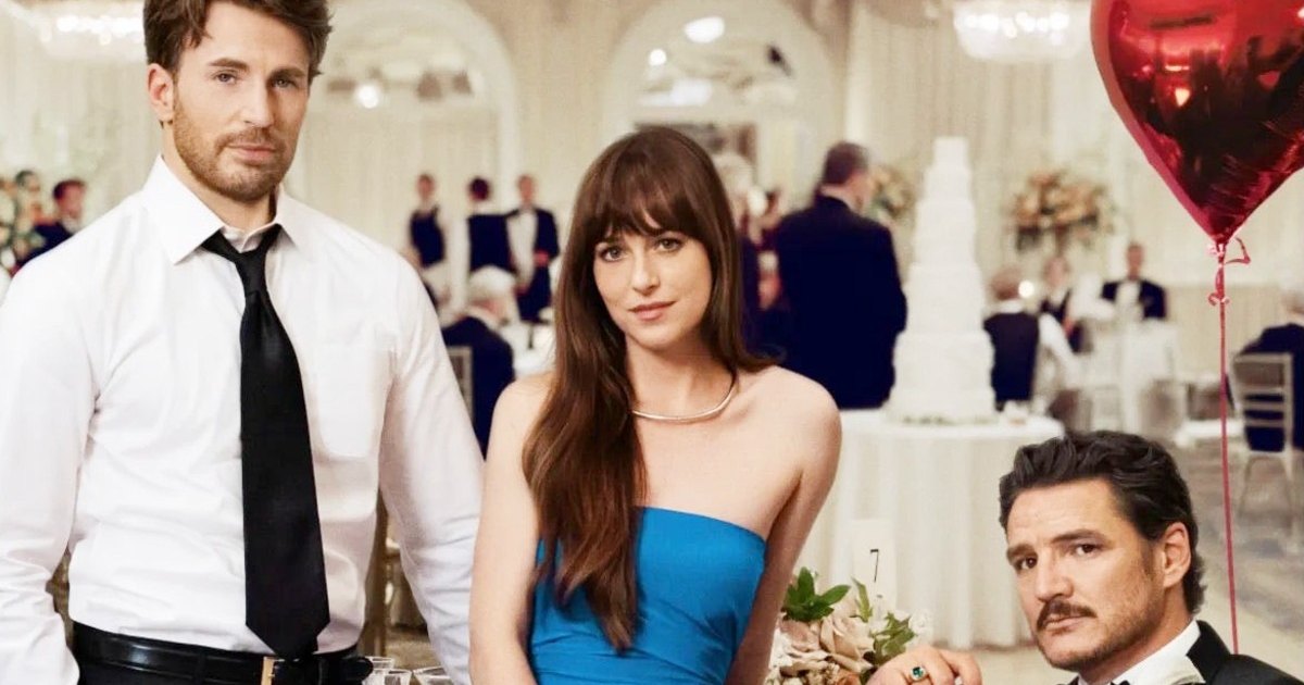 كريس إيفانز وداكوتا جونسون وبيدرو باسكال في الماديين