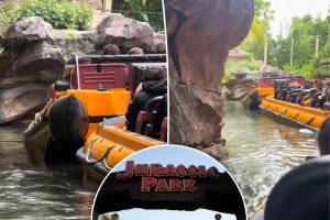 يبدأ ركوب قارب Jurassic Park في الغرق في الماء في مشهد صادم في Universal Orlando: “أحد كوابياتي”
