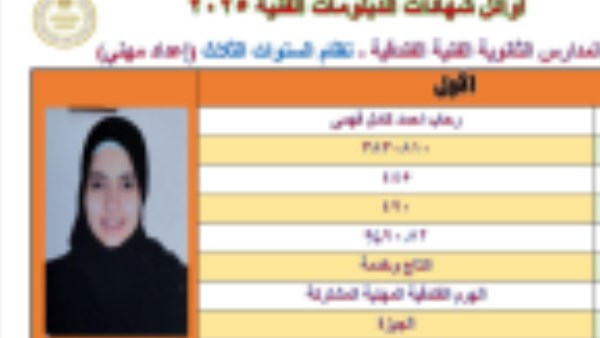صور أسماء أوائل الدبلومات الفنية 2025 ..ورابط النتيجة على موقع صدى البلد
