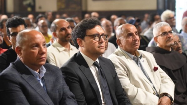 وزير الثقافة في جنازة لطفي لبيب بكنيسة مار مرقس.. صور