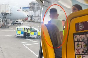 بدأ الراكب الرحلة ، مما تسبب في تأخير لمدة ساعتين على انتهاك حكم الطائرة