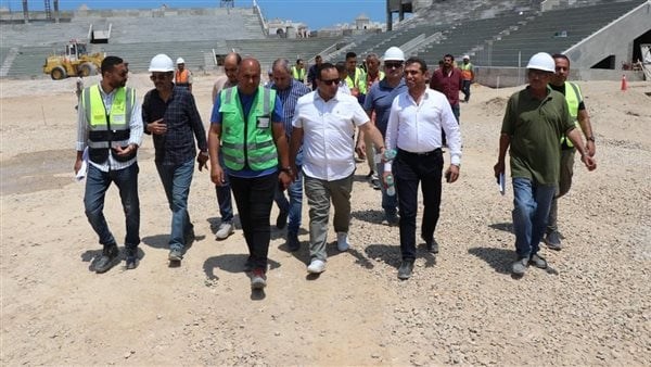 لجنة مركزية من وزارة الشباب تؤكد انتهاء أغلب الأعمال الإنشائية باستاد بورسعيد