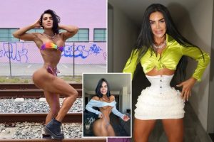 تم انتقاد النموذج لاتخاذ تدابير متطرفة لتحقيق الخصر بحجم 18 بوصة