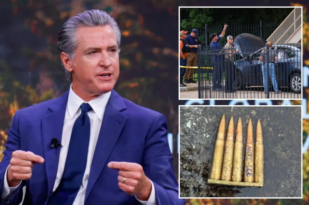 انفجر غافن نيوزوم لانتقاد الجليد باعتباره “جيشًا منزليًا خاصًا” – قبل ساعات فقط من إطلاق النار على دالاس المميت