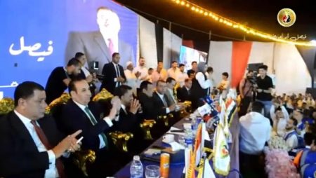 مؤتمر جماهيري حاشد لحماة الوطن بالجيزة لدعم مرشح الحزب بالصف ..صور