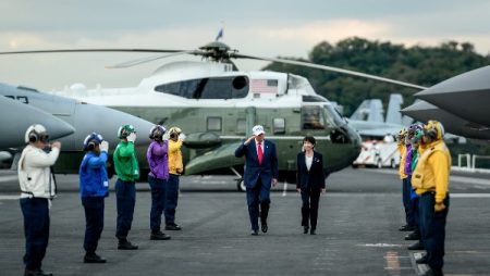 المحطة الآسيوية الأخيرة.. ترامب يغادر طوكيو متجهًا لكوريا الجنوبية ويلتقي نظيره الصيني