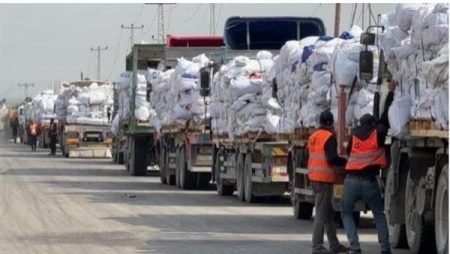 القافلة 68 من زاد العزة من مصر إلى غزة تنطلق محمّلة بالأمل والمساعدات