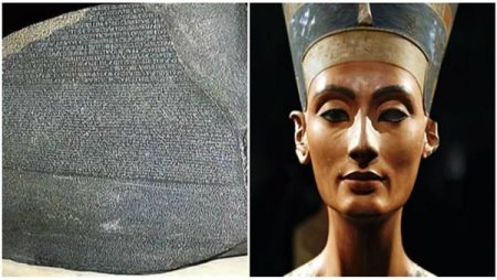 بعد افتتاح المتحف المصري الكبير.. دعوات دولية لإعادة رأس نفرتيتي وحجر رشيد إلى موطنهما الأصلي