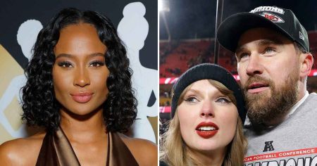 لماذا يعتقد المشجعون أن كايلا نيكول سخرت بمهارة من ترافيس كيلسي وتايلور سويفت مع ملابسها في عيد الهالوين