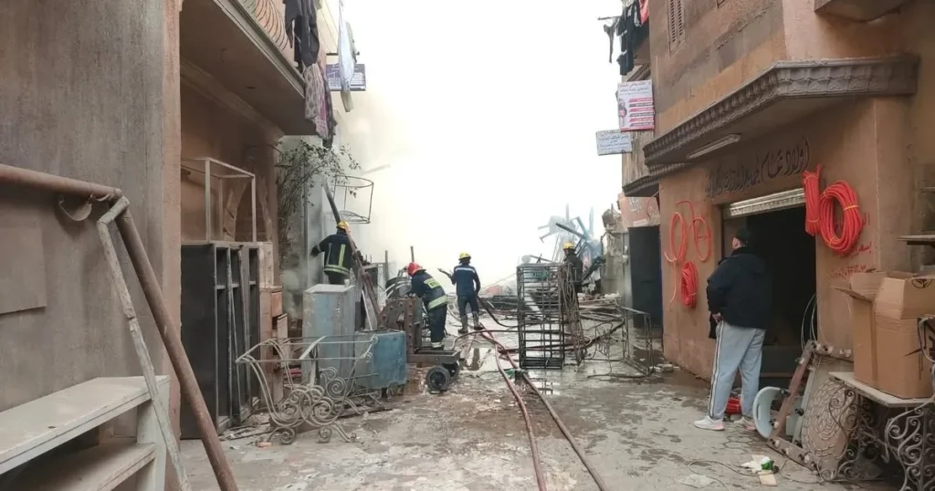 السيطرة على حريق “استوديو مصر” دون خسائر بشرية