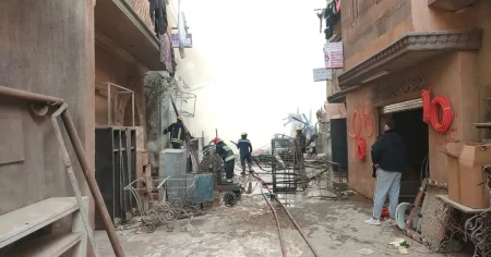 السيطرة على حريق “استوديو مصر” دون خسائر بشرية