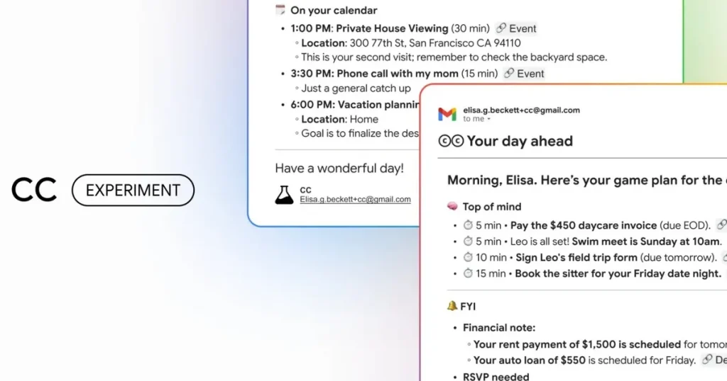 خدمة جديدة من جوجل تنظم المهام اليومية.. المواعيد وسداد الإيجار