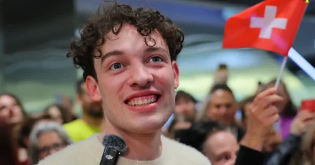 السويسري نيمو يعيد كأس “يوروفيجن” احتجاجاً على مشاركة إسرائيل