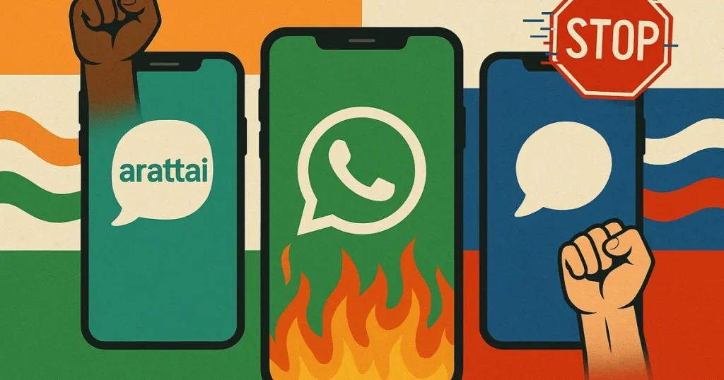 ضغوط متزايدة على واتساب.. تطبيق بديل في الهند واتجاه للحظر في روسيا