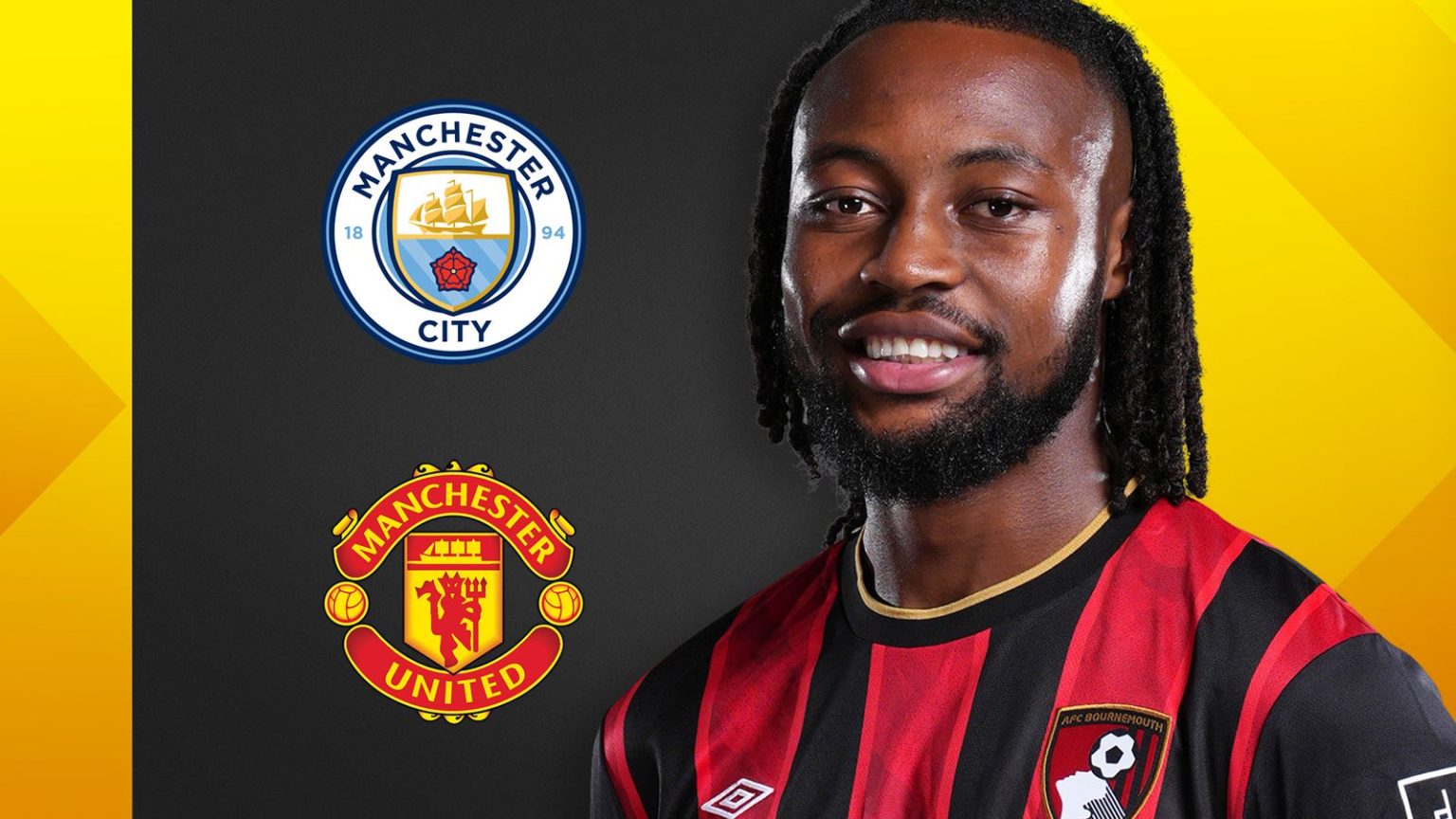 مانشستر يونايتد ينافس مانشستر سيتي وتوتنهام في صفقة انتقال أنتوان سيمينيو (Antoine Semenyo) جناح بورنموث.