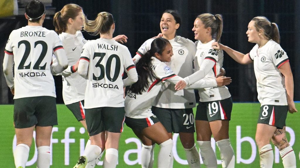 فولفسبورغ يتعادل 1-2 مع تشيلسي في (دوري أبطال أوروبا) للسيدات ويتأهل للربع النهائي.