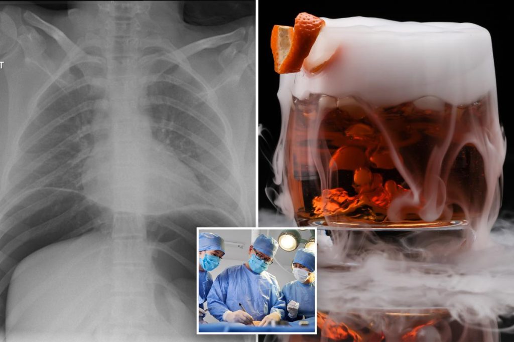 يحذر طبيب من أن مكونًا في الكوكتيلات قد يسبب انفجار المعدة.