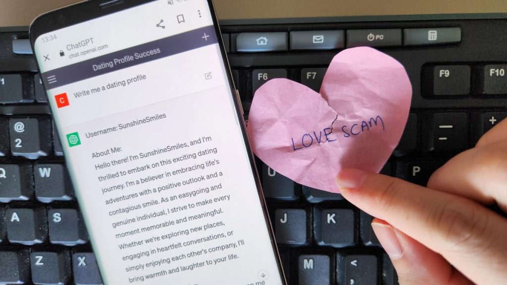 شريكة حياة المدرسة الثانوية السابقة في علاقة بعيدة مع محتال.